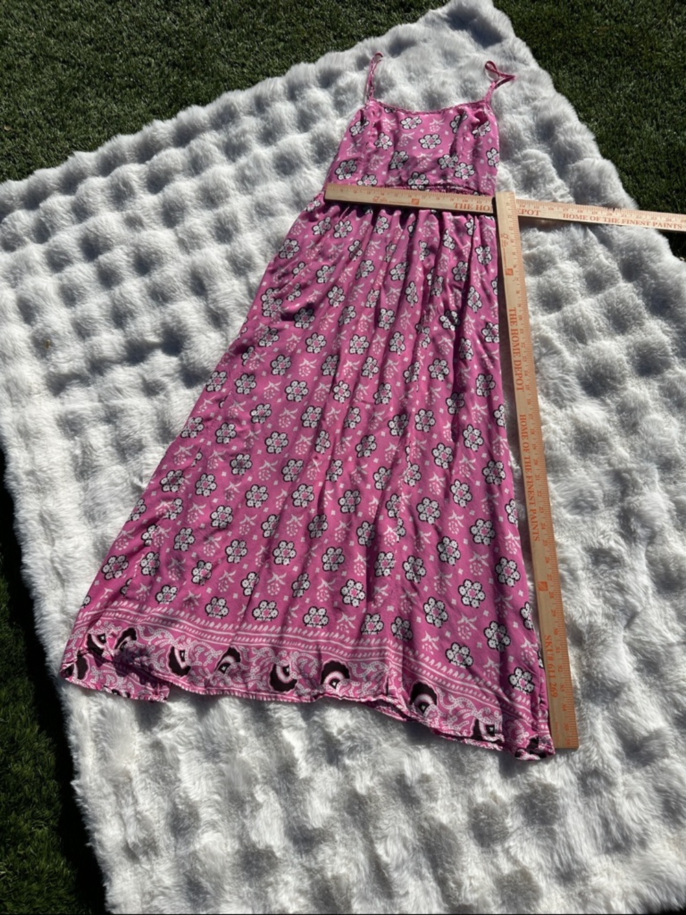 Aerie small open back Pink Floral Maxi Sundress - Picture 5 of 9